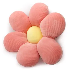 Blumenform Kissen – Flauschiges Blumenkissen als Sitzkissen, Bodenkissen oder Stuhlkissen, Gänseblümchen Deko Kissen für Wohnzimmer & Schlafzimmer