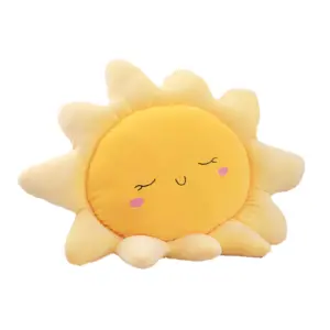 Gelb Sonnen Kissen,Kuschelkissen Dekoration Kissen Für Schlafzimmer Sofa