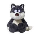 Neugieriger Grauwolf Süßen Kuscheltier Flauschiges Plüschtier Weiches Stofftier als Deko & Geschenk