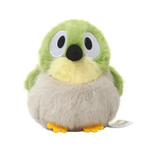 Dunkelgrüner Brillenvogel Süßen Kuscheltier Flauschiges Plüschtier Weiches Stofftier als Deko & Geschenk