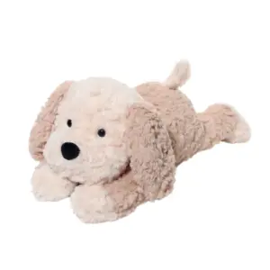 Malteser Hund (liegend) Süßen Kuscheltier Flauschiges Plüschtier Weiches Stofftier als Deko & Geschenk