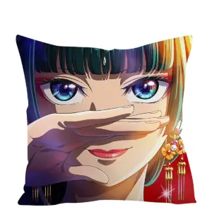 Anime Kissenhülle – The Apothecary Diaries Deko Kissenbezug, Hochwertiger Digitaldruck, Zierkissen für Sofa Bett und Gaming Zimmer, Otaku Deko & Geschenk für Anime Fans