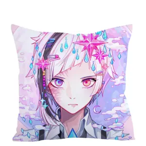 Anime Kissenhülle – Bungo Stray Dogs Deko Kissenbezug, Hochwertiger Digitaldruck, Zierkissen für Sofa Bett und Gaming Zimmer, Otaku Deko & Geschenk für Anime Fans