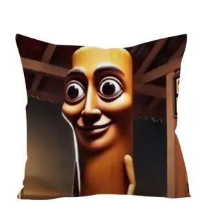 Anime Kissenhülle – Tung Tung Tung Sahur Deko Kissenbezug, Hochwertiger Digitaldruck, Zierkissen für Sofa Bett und Gaming Zimmer, Otaku Deko & Geschenk für Anime Fans